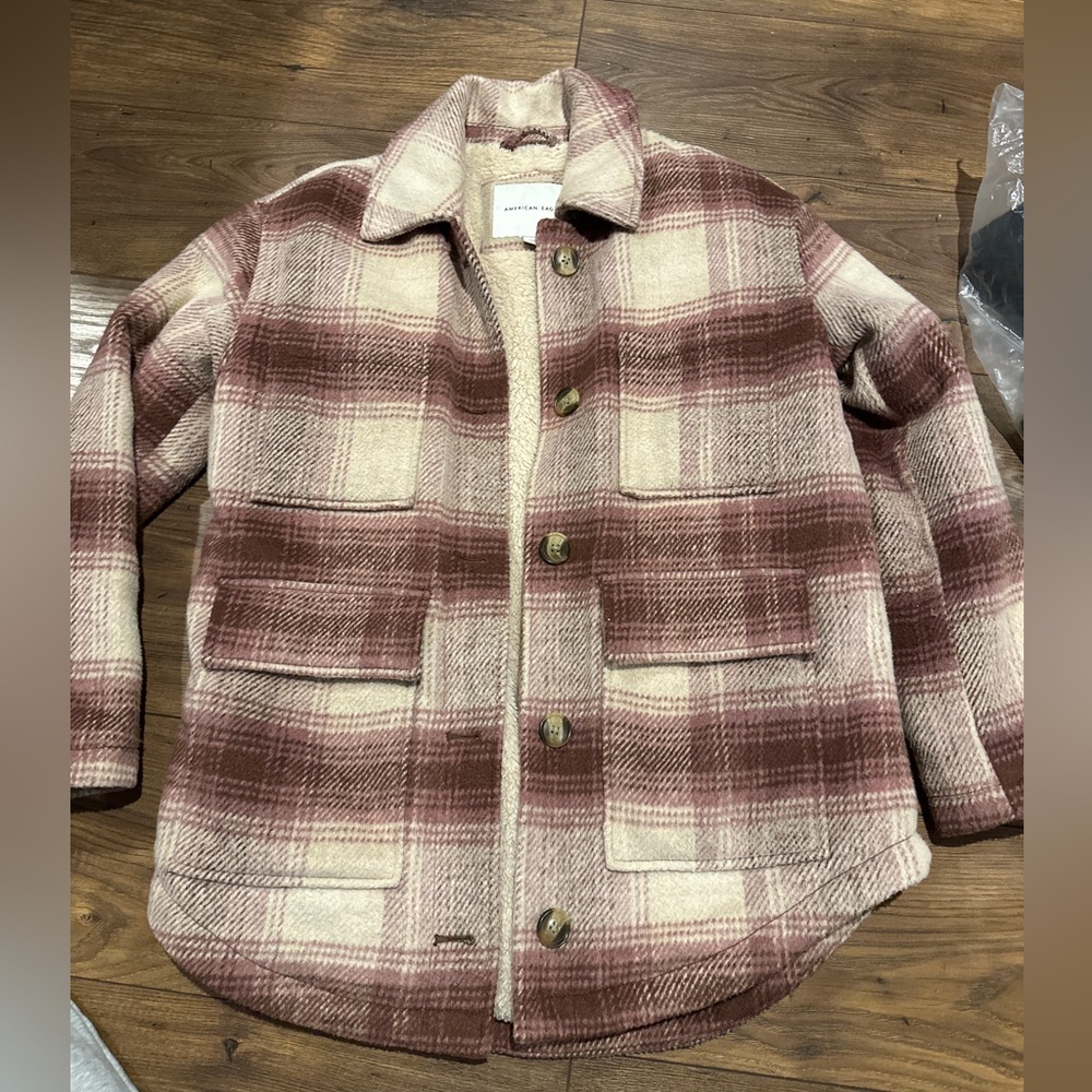 american eagle flannel coat
